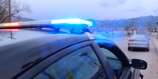 A police cruiser in Colorado Springs.