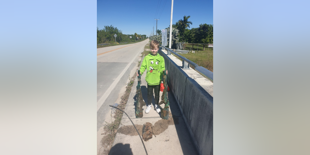 Allen Cadwalader reeled in two .50-caliber M82A1 Barrett sniper rifles from a canal in Miami-Dade County.