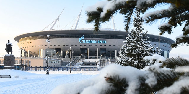 The Gazprom Arena in Saint Petersburg was designated to host the UEFA Champions League final in May.