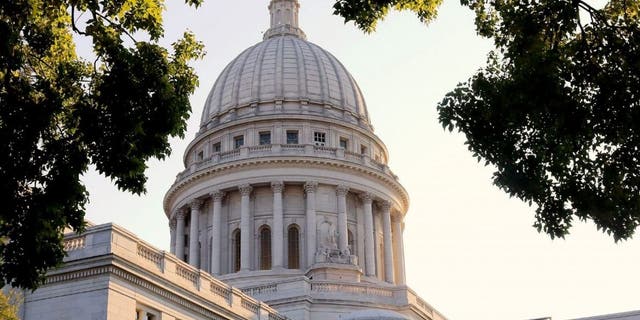 Wisconsin state capitol building in Madison Wisconsin. (Photo by: Education Images/Universal Images Group via Getty Images)