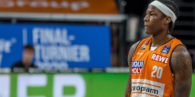 Archie Goodwin of ratiopharm ulm looks on during the EasyCredit Basketball Bundesliga (BBL) semi final match between Ratiopharm Ulm and MHP Riesen Ludwigsburg at Audi Dome on June 23, 2020 in Munich, Germany.