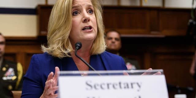 U.S. Secretary of the Army Christine Wormuth speaks on Capitol Hill in Washington, D.C., June 29, 2021.