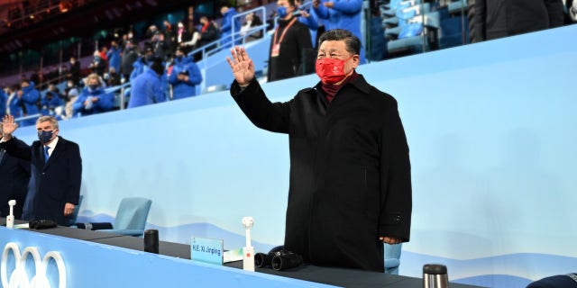 Chinese President Xi Jinping attending the closing ceremony of the Beijing 2022 Olympic Winter Games on Feb. 20, 2022. The NRDC boasted that the organizing committee for the games thanked it for its consultation.