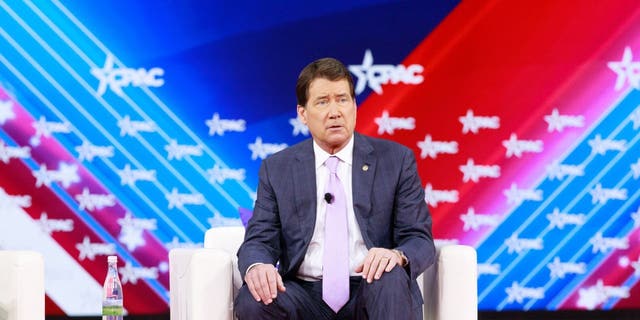 Sen. Bill Hagerty, Republican from Tennessee, speaks during the Conservative Political Action Conference (CPAC) in Orlando, Florida, U.S., on Saturday, Feb. 26, 2022. Launched in 1974, the Conservative Political Action Conference is the largest gathering of conservatives in the world. Photographer: Tristan Wheelock/Bloomberg via Getty Images