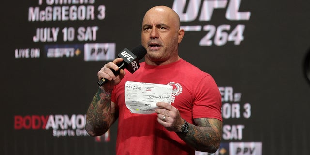 Podcaster Joe Rogan.  (Photo by Stacy Revere/Getty Images)