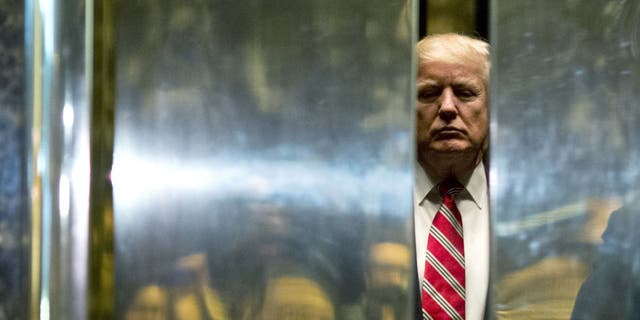 Former President Donald Trump at Trump Tower in New York City
