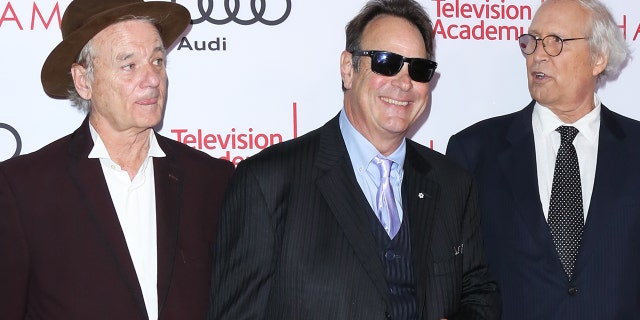 Bill Murray, Dan Aykroyd, and Chevy Chase attend the Television Academy's 24th Hall Of Fame ceremony at The Saban Media Center on Nov. 15, 2017, in North Hollywood, California.