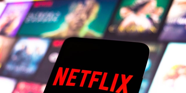 The Netflix logo seen displayed on a smartphone screen.