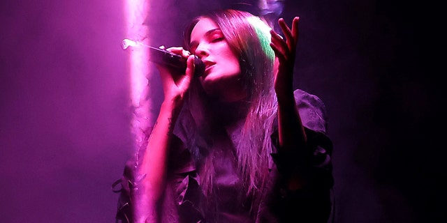 Halsey performs onstage during the Bud Light Super Bowl Music Festival at Crypto.com Arena on Feb. 10, 2022, in Los Angeles, California.