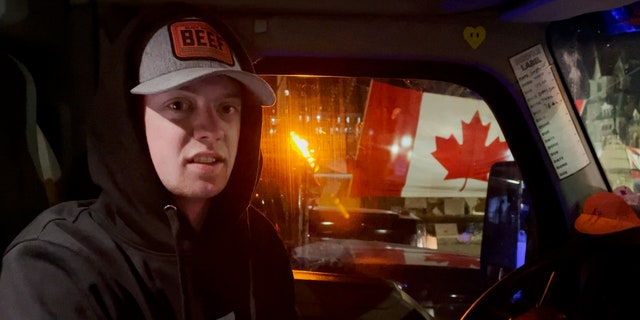 Canadian trucker, タイラー, says the freedom convoy won't end until all mandates are lifted