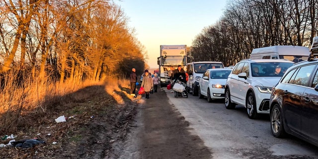 Marotta described watching Ukrainians, young and old, abandon their vehicles and carry all their possessions as they tried to leave the country.