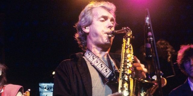 Ian McDonald (King Crimson, Foreigner) performing at a Bosnian benefit concert at Irving Plaza in New York City Nov. 21, 1995. 