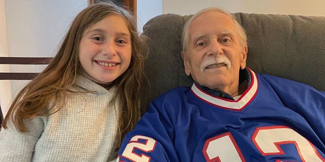 Sophie Enderton (left) and her grandfather Terry (right) shared a special bond. That bond led the 10-year-old to start a ‘chemo comfort bag’ initiative after she learned her grandfather was diagnosed with pancreatic cancer.