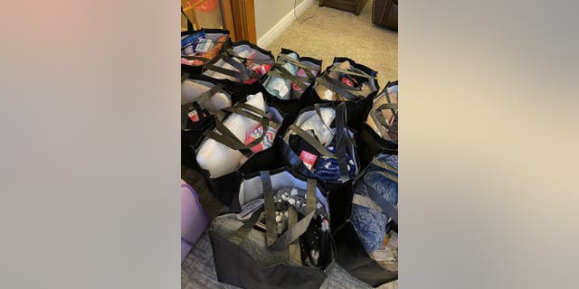 10-year-old makes comfort bags for patients after watching his grandfather battle cancer 3 Sophie Enderton's