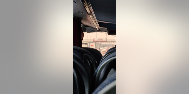 Traffic moved at a snail's pace as thousands of people tried to flee the violence after Russia invaded Ukraine this week.