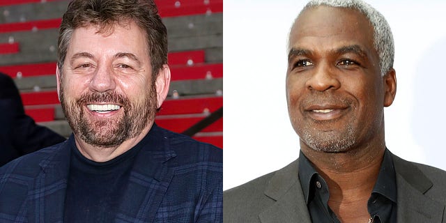James Dolan, the Knicks owner, and Charles Oakley.