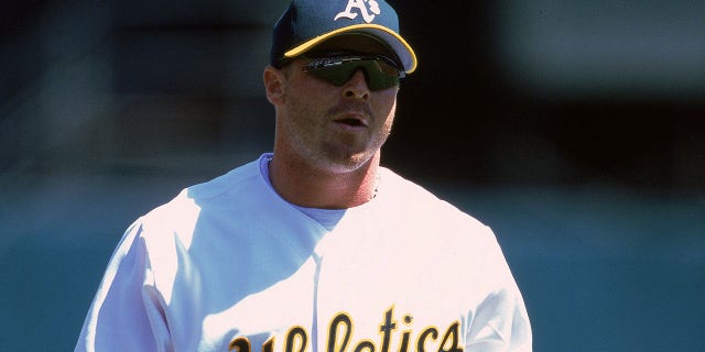 Jeremy Giambi #7 of the Oakland Athletics walks on the field during a game against the Chicago White Sox at the Network Associates Coliseum in Oakland, California. The Athletics defeated the White Sox 14-2.