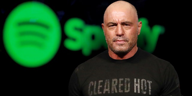 Joe Rogan during the UFC 247 ceremonial weigh-in at Toyota Center on Feb. 7, 2020, in Houston, Texas.