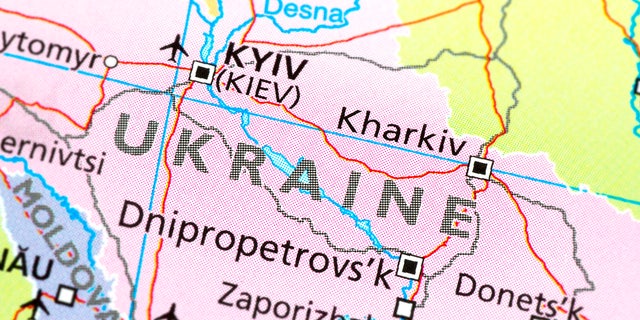A map of Kharkiv and Kyiv in Ukraine. Kharkiv, the second-largest city, has seen some of the most intense fighting since Russian troops invaded Ukraine last week.