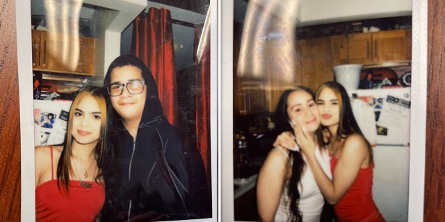A Polaroid of Kristal Bayron-Nieves with her little brother, Christian Nieves. A second Polaroid snap shows Kristie Nieves with her daughter, Kristal Bayron-Nieves.