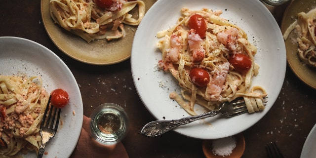 Luxurious Lobster Pasta with Champagne Cream Sauce