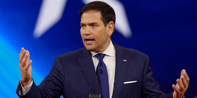 Sen. Marco Rubio speaks during the Conservative Political Action Conference (CPAC) on Feb. 25, 2022, in Orlando, Florida.