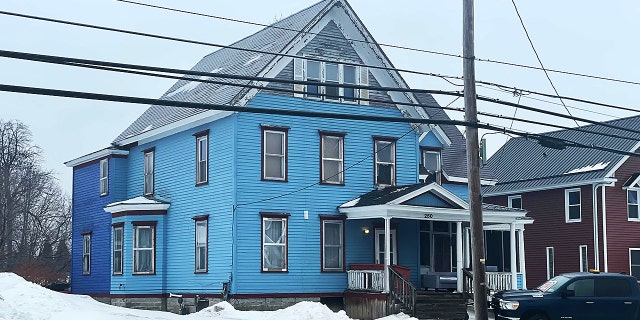 Michael Snow's home on Main Street in Massena, New York, where he was arrested by police on Feb. 19, 2022.