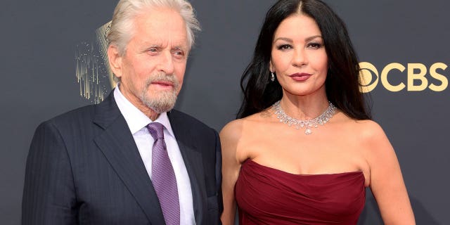 Catherine Zeta-Jones shared a Valentine's Day tribute to husband Michael Douglas on Instagram.