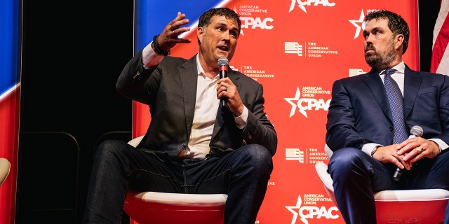 Retired U.S. Navy SEAL Morgan Luttrell speaks during the Conservative Political Action Conference CPAC held at the Hilton Anatole on July 10, 2021, in Dallas, Texas.