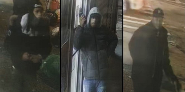 The three suspects being sought for an assault on a 22-year-old mother in Manhattan on Friday.