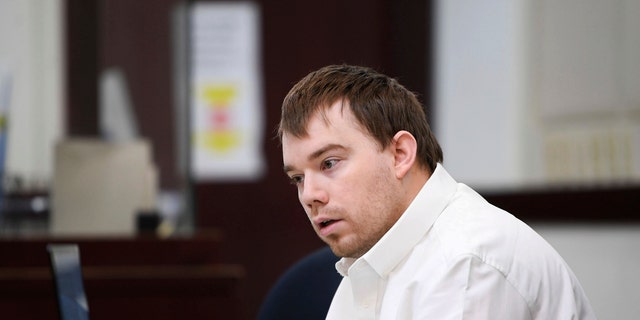 Travis Reinking sits in court in Nashville, Tennessee, Wednesday, Feb. 2, 2022. (Associated Press)