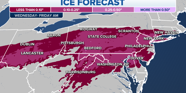 Northeast ice forecast