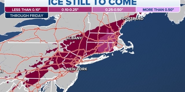 Eastern ice forecast