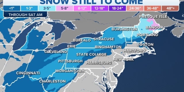 Eastern snow forecast