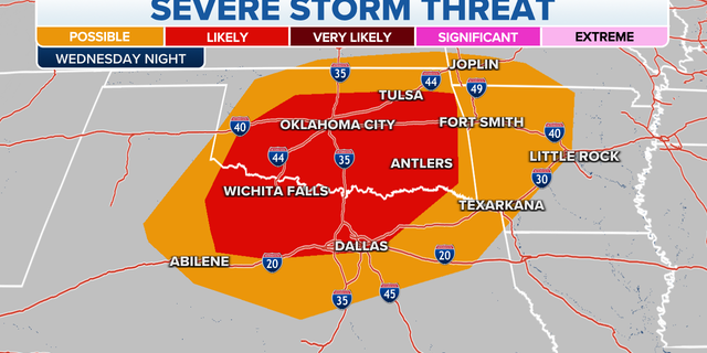 Oklahoma severe storm threat
