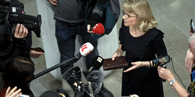 Religious freedom in Europe case is a 'warning', highlights need to protect freedom of expression and religion 2 Paivi Rasanen, MP for the Finnish Christian Democrats, holds a bible as she addresses the media ahead of a hearing at the Helsinki District Court in Helsinki, Finland.