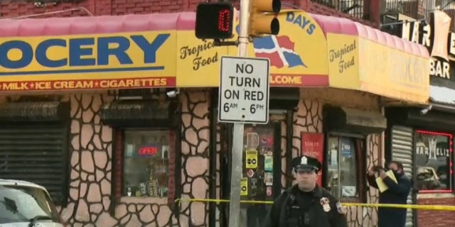 Police said the suspected gunman's vehicle may have been a red Acura with three people inside.