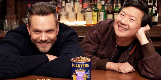 McHale stars in the Planters commercial alongside fellow comedian Ken Jeong.