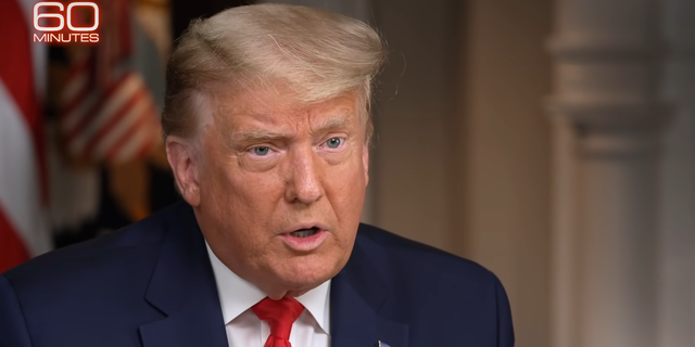 Then-President Trump sat down with CBS anchor Lesley Stahl in October 202, where the two had a contentious exchange over Hunter Biden's laptop.