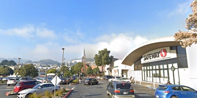 Safeway parking lot across from Market Street (Google Maps)