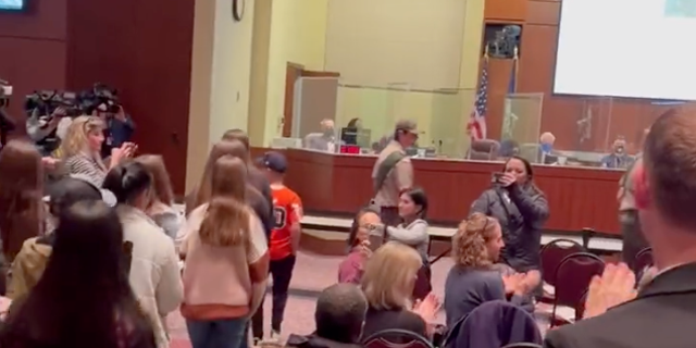 Loudoun County parents and children serve affidavits to school board calling for them to end mask mandate 3 Children delivered the affidavits to the Loudoun County school board on Tuesday evening.