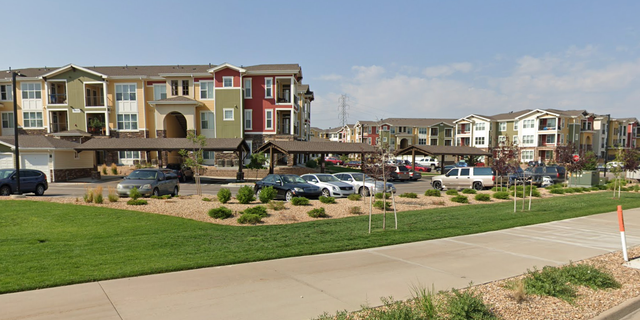 The apartment complex in Commerce City, Colorado, where five people overdose on fentanyl on Sunday.