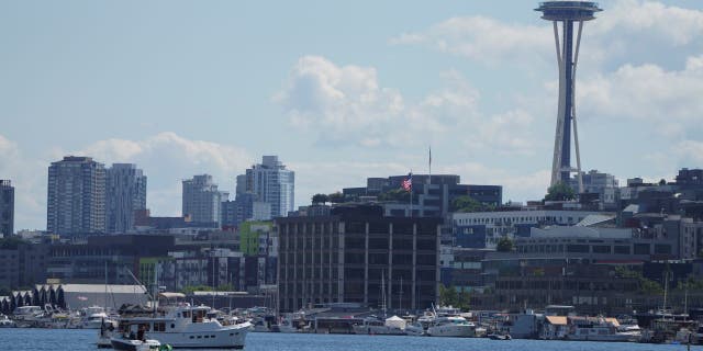 A view of the Seattle skyline on July 21, 2021.
