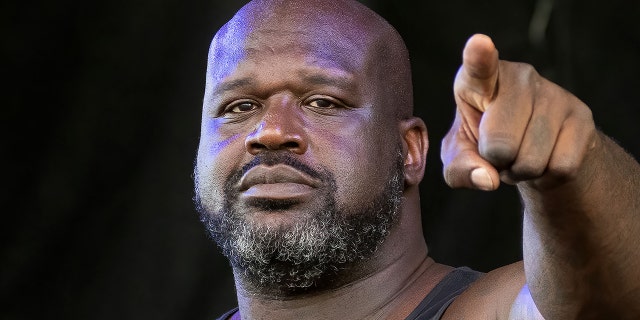Former basketball player Shaquille O'Neal, aka DJ Diesel, performs following the Formula One Grand Prix race at Circuit of the Americas in Austin, Texas on October 24, 2021.