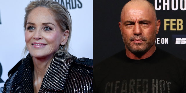 Sharon Stone sounded off on Joe Rogan over his recent Spotify controversy.