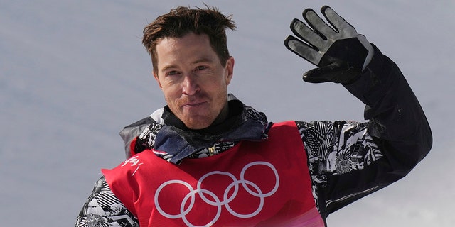 The United States' Shaun White waves after competing in the men's halfpipe finals at the 2022 Winter Olympics Feb. 11, 2022, in Zhangjiakou, China.