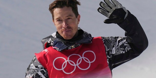 The United States' Shaun White waves after competing in the men's halfpipe finals at the 2022 Winter Olympics Feb. 11, 2022, in Zhangjiakou, China.