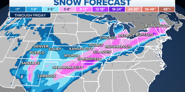 U.S. snow forecast