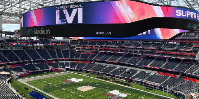 Super Bowl 2022: SoFi Stadium gears up for packed house to watch Rams-Bengals battle for NFL championship 5 A view of SoFi Stadium field in Inglewood, California.