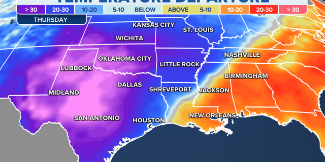 Winter Storm Brings Snowy Weather Thunderstorms And Frigid Temperatures Across Us Fox News 9038